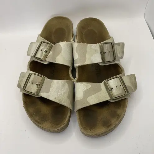 Birkenstock  Arizona Desert Sand Camo Sandals Size EU 37 US‎ W6 Narrow