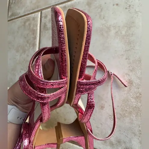 Dolce Vita Baylor Kitten Heels Metallic Pink Size 9.5 Sabrina Carpenter