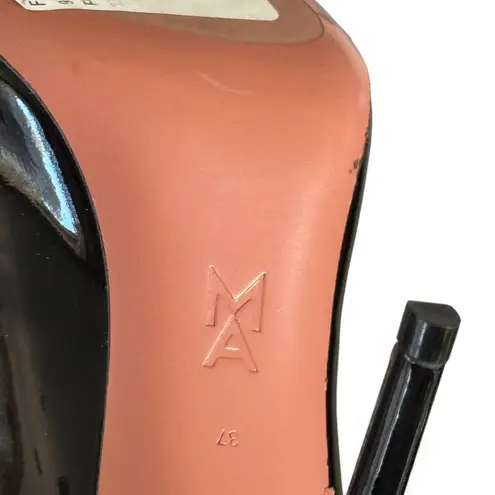 Amina Muaddi NEW Fiona 95mm Patent Leather Boots