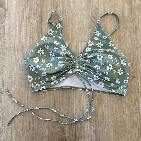 Womens Green Floral Bikini