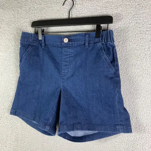 Gloria Vanderbilt  Shorts Size 6 Average Womens High Rise Denim Stretch Blue New