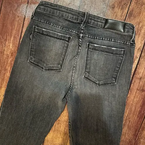 Parker Smith 🔥 👖 Women’s Jeans | Black Wash Frayed Hem Straight Leg | Size 27