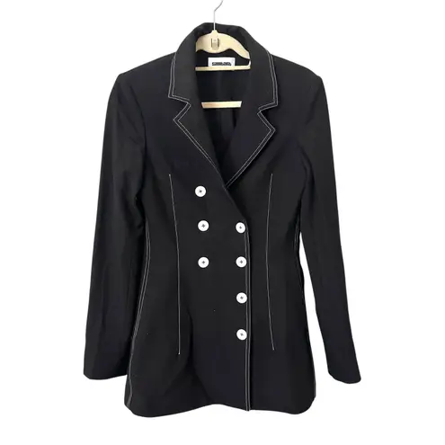 SAINT ART Piper Contract Long Blazer Black Medium