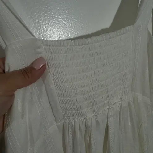 Soma NWT Jacquard Maxi Bra Dress In White Size Medium