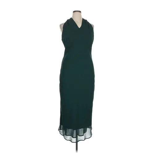 Show Me Your Mumu  Jasmine Halter Midi Dress in Emerald Chiffon XS - Image 3