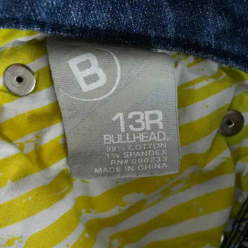 Bullhead Newport Skinny Flare Jeans Womens 13R Blue Stretch Denim Raw Hem Y2K Size undefined