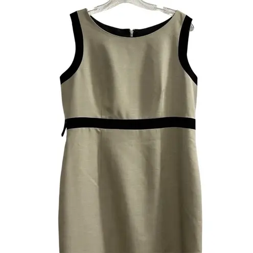 Evan Picone Evan-Picone Women's Beige Sheath Dress Size 10 Knee Length Formal Work - Image 4