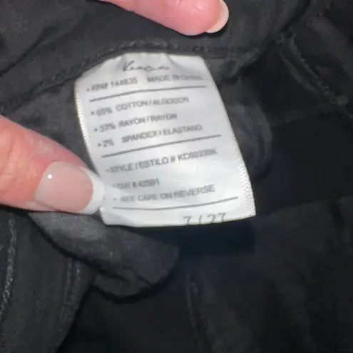 KanCan NWT Size 7/27 Black Denim Frayed Hem High Rise Shorts