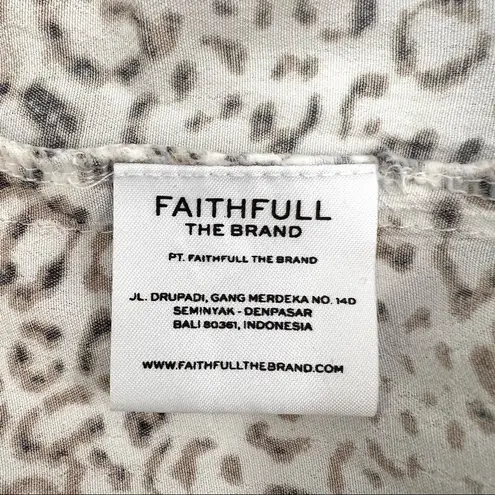 Faithfull the Brand Meadows Midi Dress in Signe Animal Print Size 6 Summer