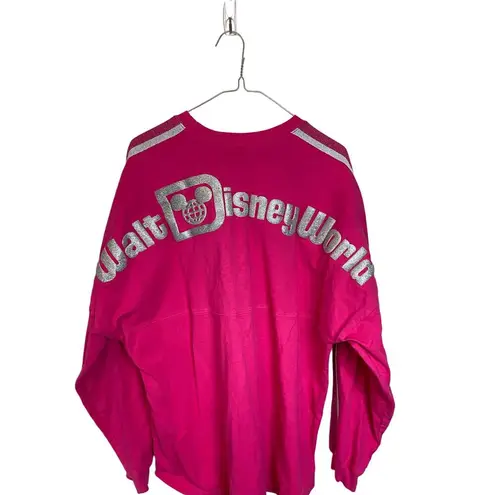 Disney Walt  World hot pink Spirit Jersey size L