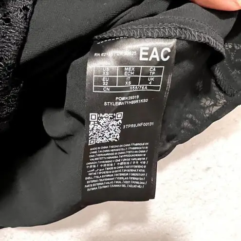 Guess  Cottagecore Womens Tops XS Black Lace Layered Off‎ The Shoulders Crop - Image 6