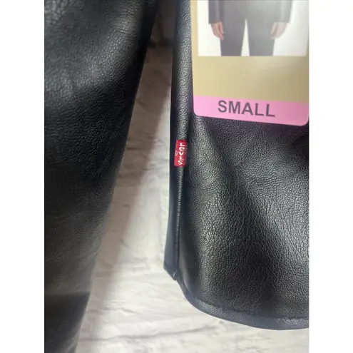 Levi's  NWT Women's Faux Leather Aviator Moto Asymmetrical Zip Jacket Size Small