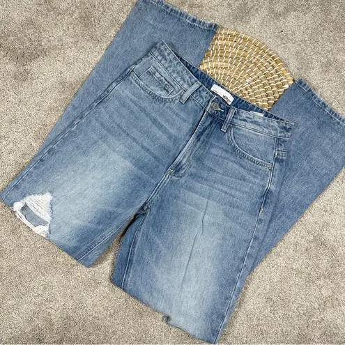 Vervet  The Alyssa 90’s Vintage Straight Denim Distressed High Rise Blue Jeans 26