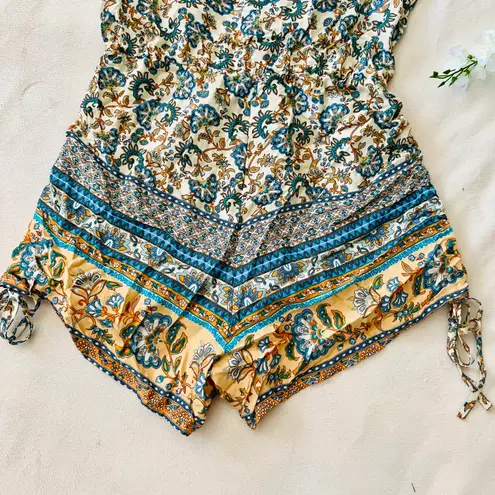 Boutique Adjustable Boho Paisley Romper