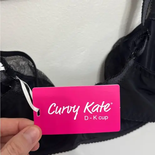 NWT Curvy Kate Moody Bloom Balcony Bra in Black