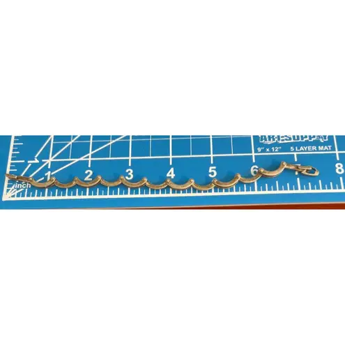 Vintage Silver Tone Articulated Chain Link Bracelet 7.5" Estate 11.18g