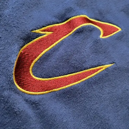 Nba Blue Cleveland Cavaliers Fleece Front Full Zip Hooded Jacket Size Medium