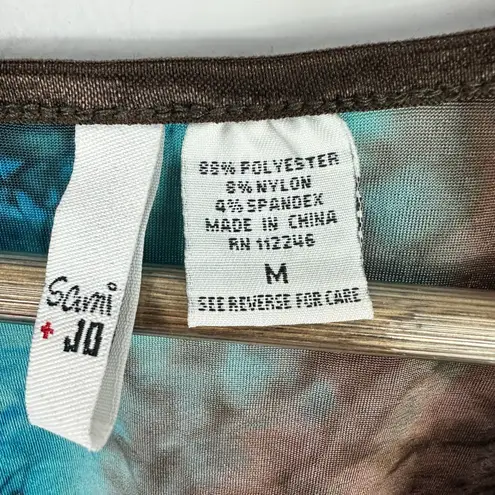 Sami & Jo Velvet Burnout Top Women M Boho Festival Paisley Y2K Fairy Grunge