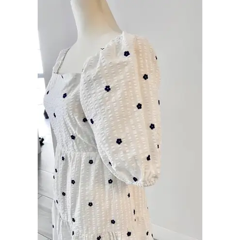 Rails Selene Dress Navy Embroidered Daisies size small excellent pre owned condition