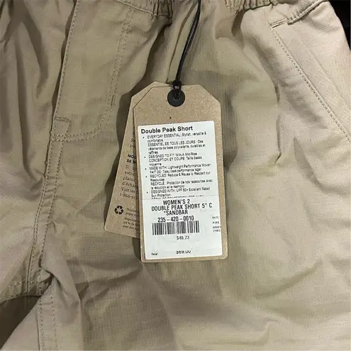prAna Women's Double Peak Utility Shorts Beige Size 2 Casual