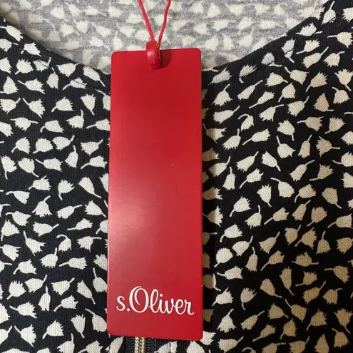 S. Oliver Black and White Printed Romper Size 4