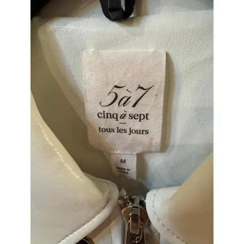 Cinq à Sept Harriet Faux Leather Jacket size medium (see picture for details)