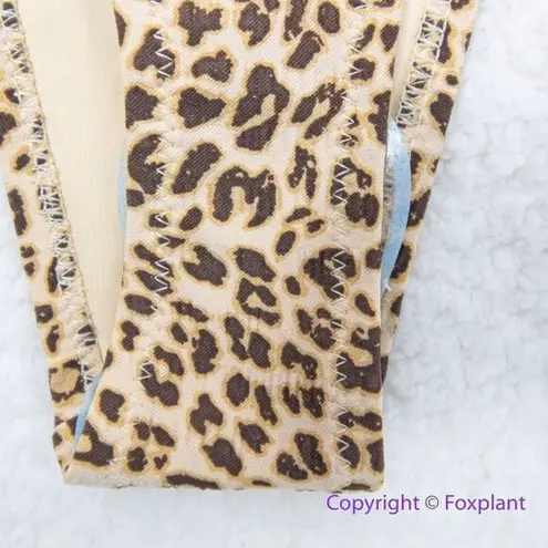 Thrills NEW Free People x mild animal print string bikini bottom, USA XS