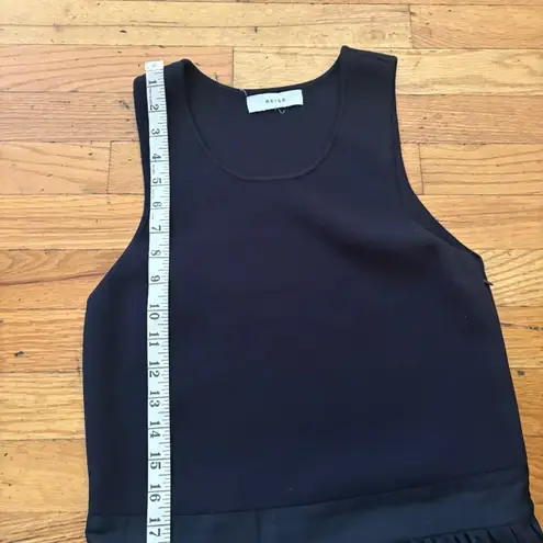 Reiss Navy Pleated MIDI Dress Size small