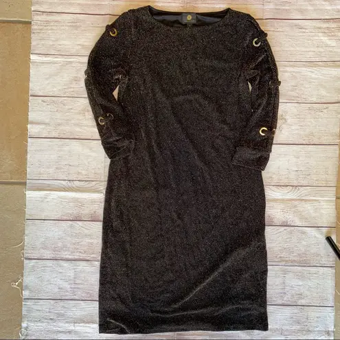 JM Collection Gold and black sparkle dress New Year’s Eve! XS Brand New