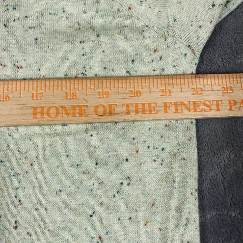 J Jill Colorful Speckled Confetti Sweater XL Pullover Crew Neck Green Soft Rayon