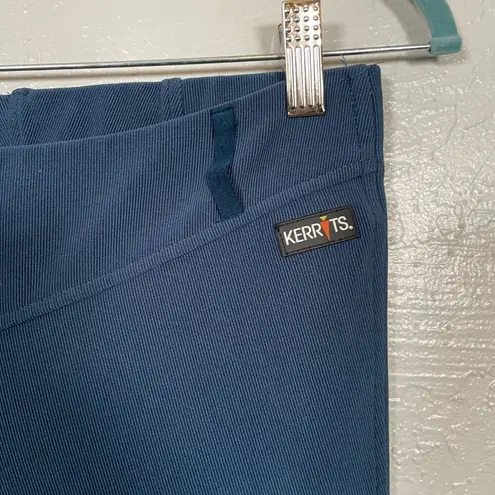 Kerrits Women L Blue Equestrian Riding Pants Ultrasuede Patches Leggings
