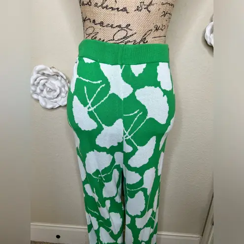 Diane Von Furstenberg X Target Ginkgo Green Sweater Knit Wide Pants Sz XXL
