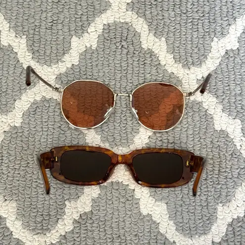 Princess Polly  tan trendy turtoise shell and silver round aviator bundle set thumbnail 5