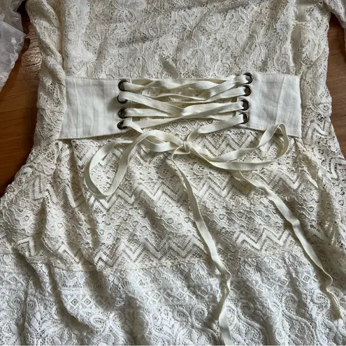 Gypsy Spell & The Dawn Lace Belted Midi Dress