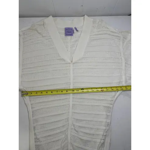 Herve Leger Marian Knit Cover Up in Alabaster. Size XS/S