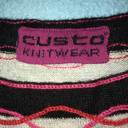 Custo Barcelona CUSTO knitwear bold stripes bell sleeves vintage soft sweater NEW size S