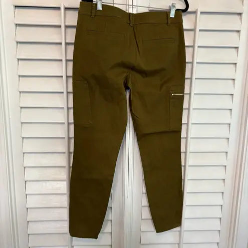 C. Wonder Olive Green Zipper Hem Detail Skinny Leg Pants Size 6