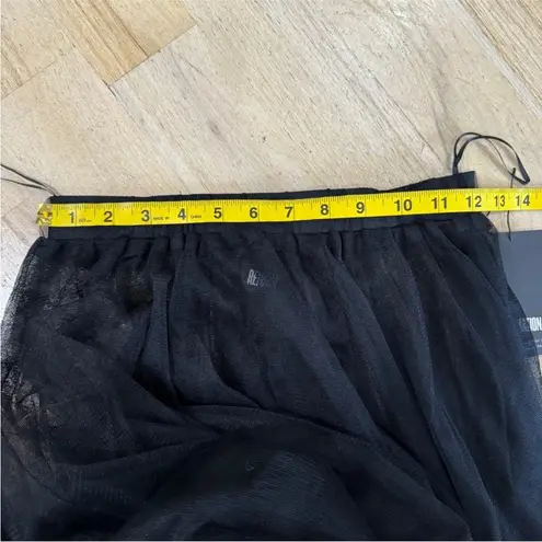 Reformation black tulle skirt NWT