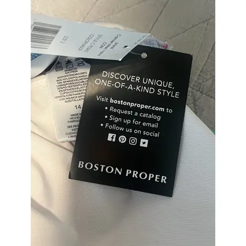 Carmen Marc Valvo Boston Proper + One Pice Swim Suit Womens Size 14 Tropical NWT