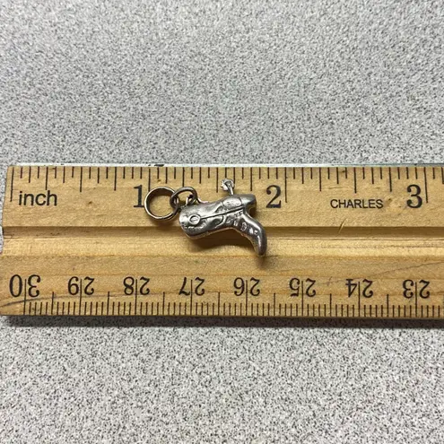 Sterling Silver Western Cowboy Boot Charm Southwestern Jewelry Gift