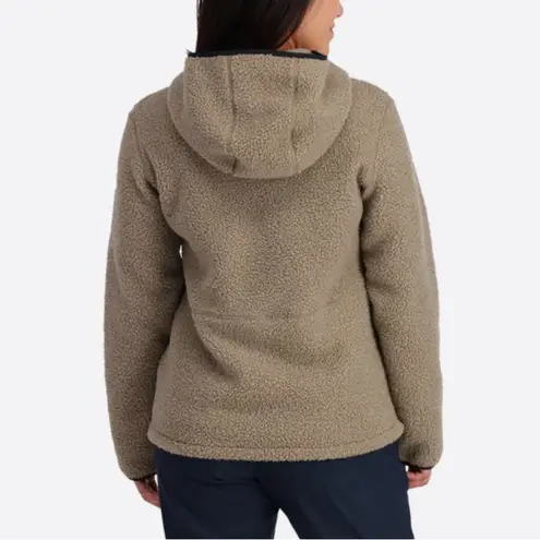 Spyder NWT Cloud Fleece Hoodie Jacket 1/4 Zip Pullover Cashmere Gray XS