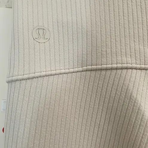 Lululemon  Ribbed Softstreme Flared Pants Women’s 4 Bone Off White NEW thumbnail 5