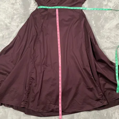 COS Dress 6 Puff Sleeve Midi Prairie Cottage Milkmaid Witchy Goth Flowy Pleated