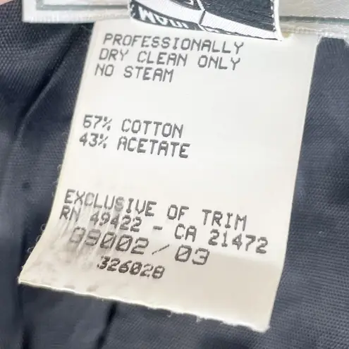 Gunne Sax  Vintage 80s Gothic Dress Black Jacquard White Lace Off Shoulder 7/8