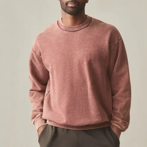 American Giant UNISEX American Vintage Crew Sweatshirt Made In USA Size S Red