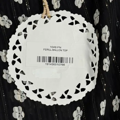 Muche et Muchette Ferill Balloon Blouse Womens OS Black White Polka Dot Casual Size undefined
