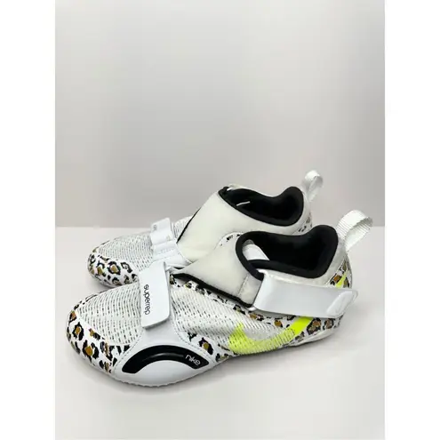 Nike  Superrep Cycle Shoes Leopard Print Women Size 7 Peloton Indoor Cycling