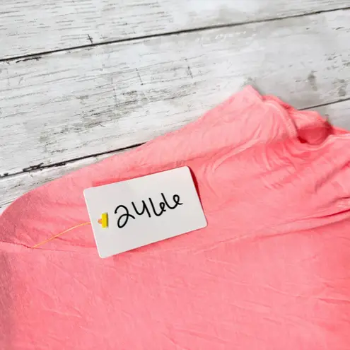 Wilfred Blouse Women Size Small Peach Scoop Neck Short Sleeve Side Slit Tunic Pink