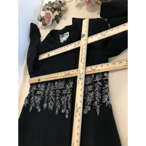 Ben Marc Women Black 2 Pc Skirt Jacket 16 Long Sleeve Formal Preppy Office Siren