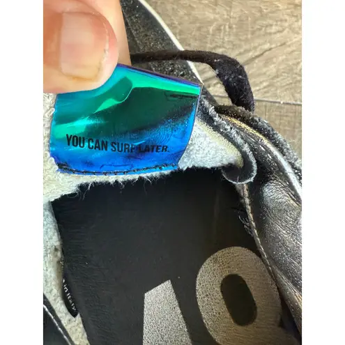 P448 John Glitter Black Sneakers Italian Leather Low Top Shoes School Street Y2K